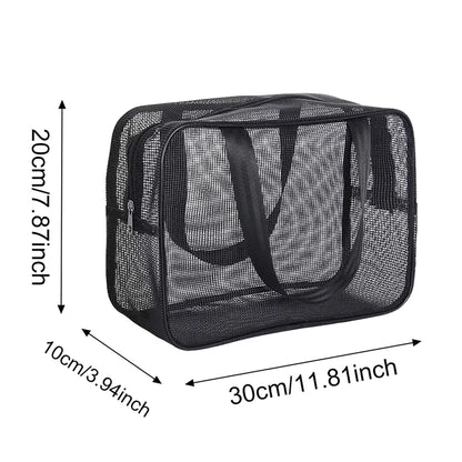 Mesh Shower Caddy Tote Bag Organizer Case Cosmetic