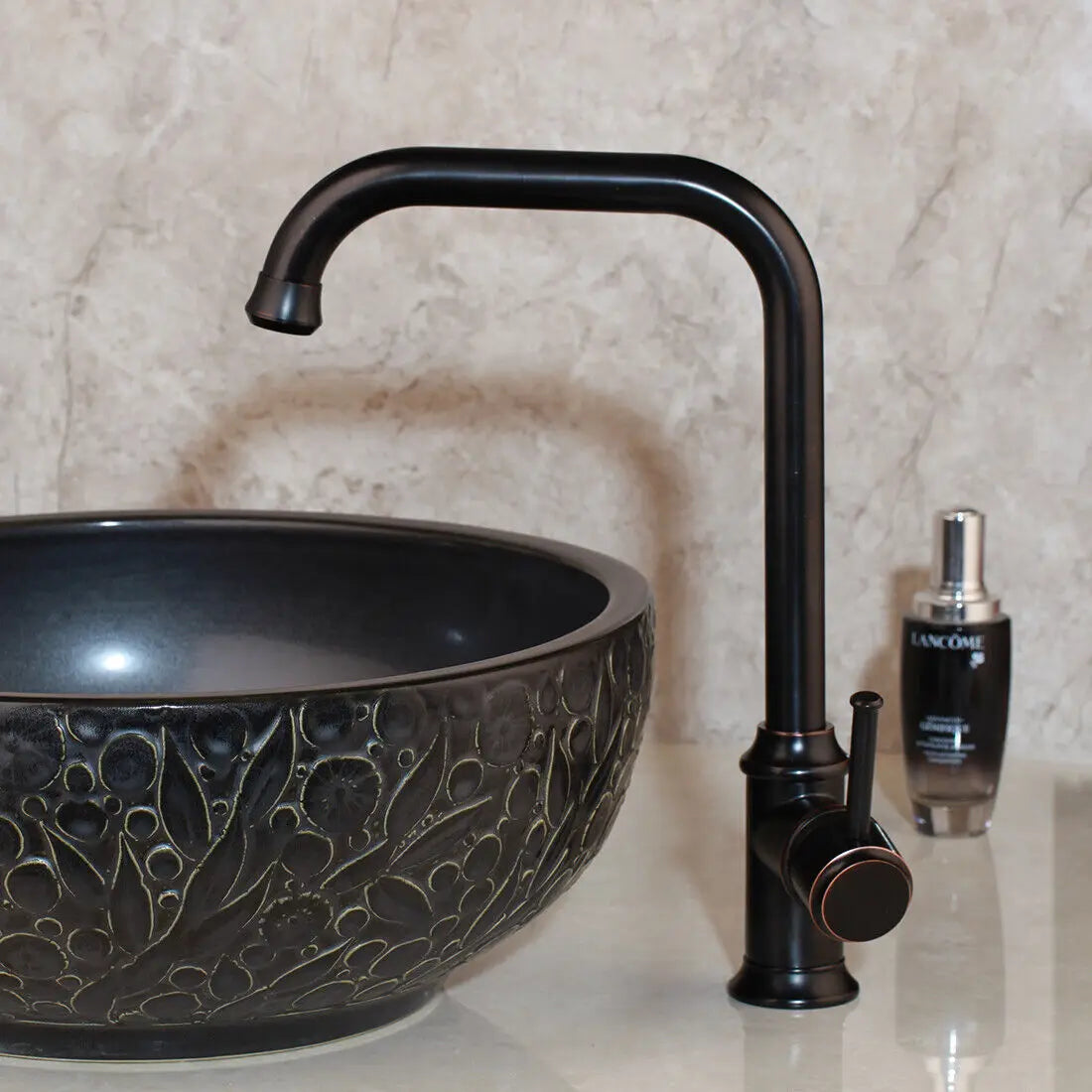 Kemaidi Antique Brass Handle Bathroom Faucets Mixer Tap