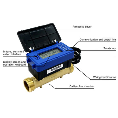 Digital Ultrasonic Water Meter Rs485 Remote Transmission Flow