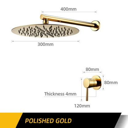 Bathroom Faucet Gunmetal Shower Faucet Wall Mounted 8/10/12
