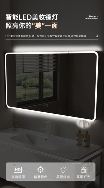 Led Light Ensuite Bathroom Cabinet Basin Designs Mirror