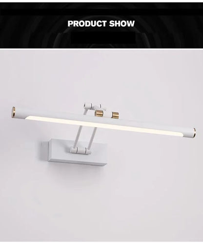 Mirror Front Light Bathroom Mirrors Cabinet Foldable Telescopic