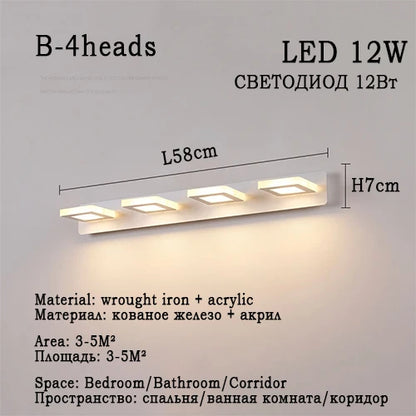 Led Bathroom Mirror Wall Lamp Vanity Light Waterproof