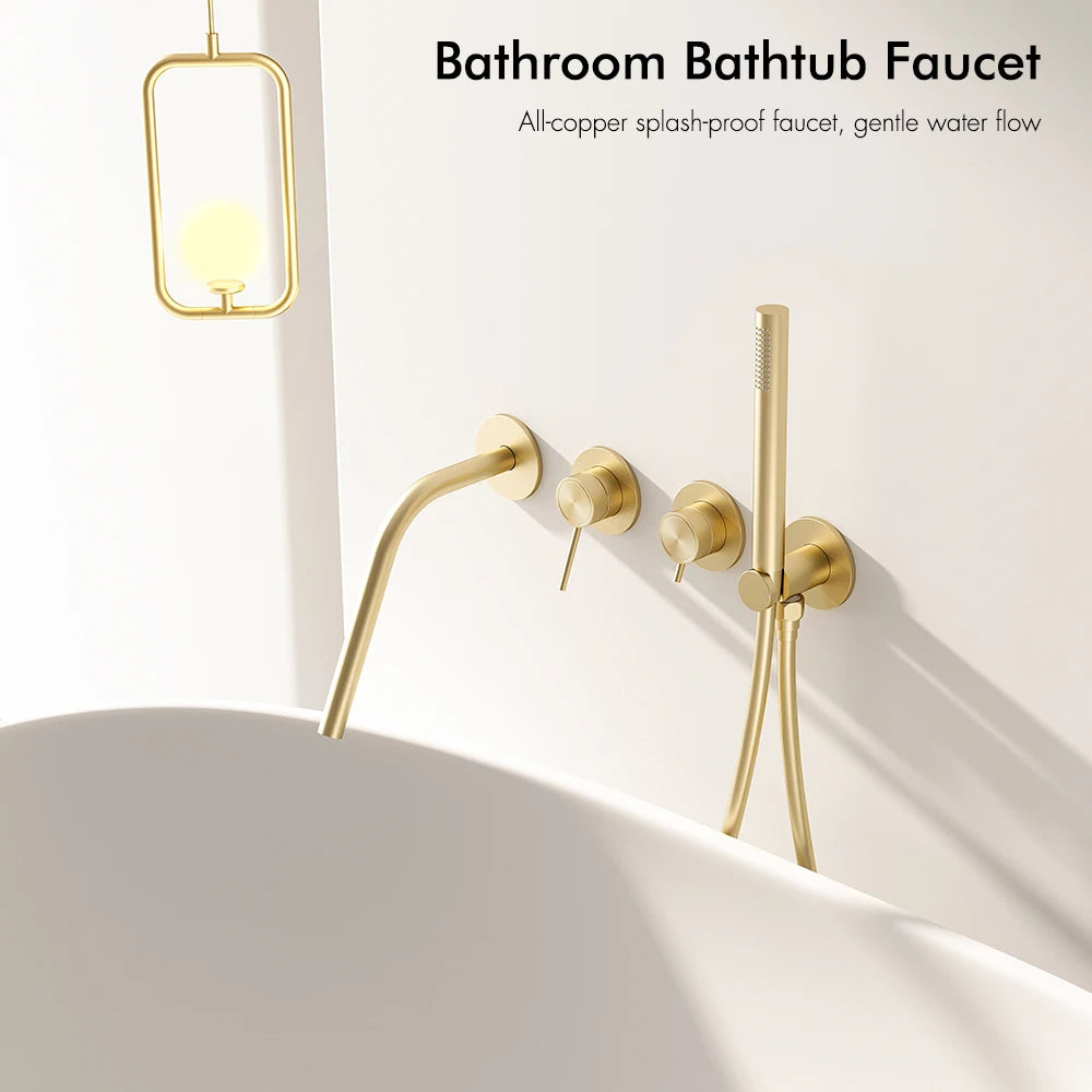 Shower Faucet Concealed Box Hand Shower Long Nose