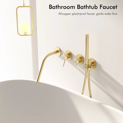Shower Faucet Concealed Box Hand Shower Long Nose
