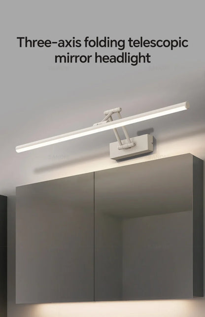 Modern Led Wall Lamp Bathroom Mirror Lamp Retractable