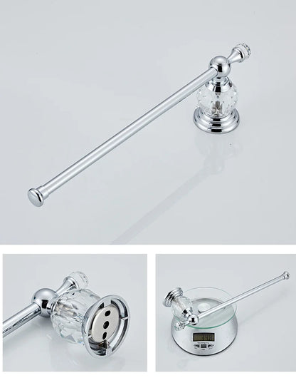 Ellen Golden Crystal Bathroom Hardware Adjust Towel Rack
