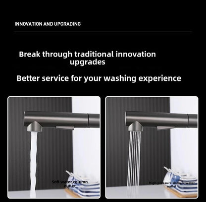 Cold Touch On Faucets Stainless Steel Pull Out