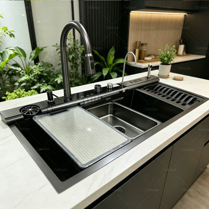 Stainless Steel Waterfall Sink Various Styles Sinks Digital