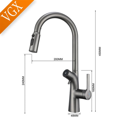 Vgx Water Filter Faucet Dual Spout Pure Drinking