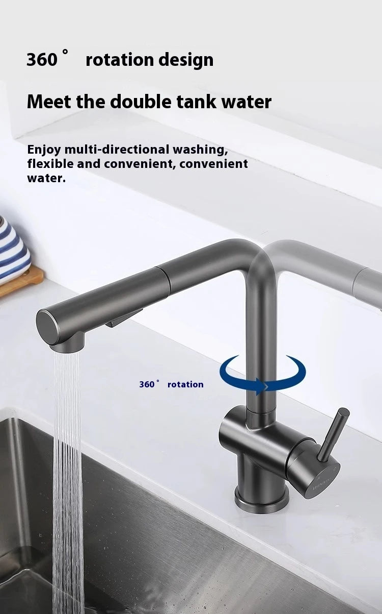 Handfree Grey Touch On Faucet Stainless Steel Cold