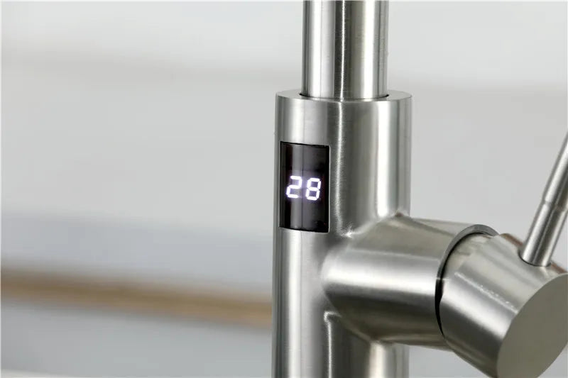Smart Digital Touch On Faucets Stainless Steel Cold