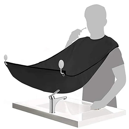 1-6pcs Men Beards Shaving Aprons Creative Wall Mirror