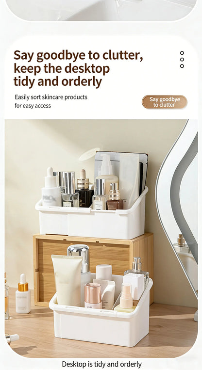 1/2/4pcs Mirror Cabinet Expandable Cosmetic Storage Box