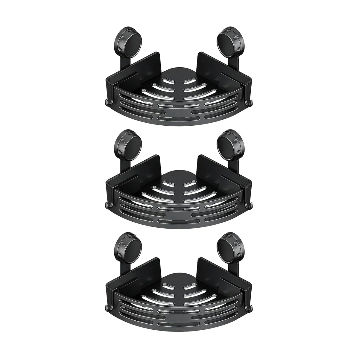 Suction Cup Triangle Corner Shower Caddy Hooks No