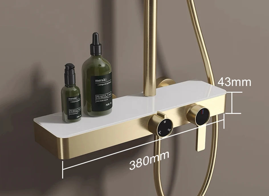 Vgx Gold Shower System Bathroom Shower Faucet 3-Way