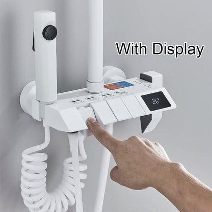 Bathroom Shower Faucet Shower Thermostat Digital Screen Water