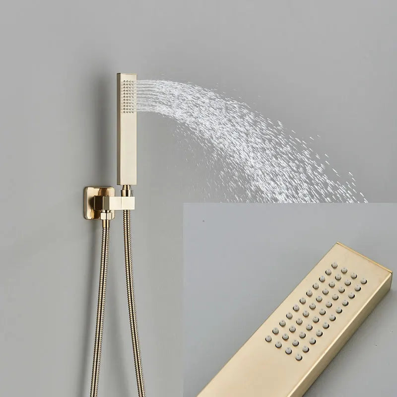 Thermostatic Luxury Shower Faucet Led Shower Ceiling Mount