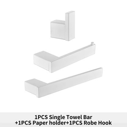 Bathroom Hardware White Wall Mounted Toilet Roll Paper