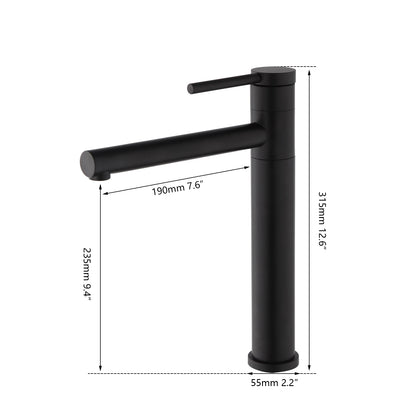 Sinlaku Bathroom Basin Faucet 360 Degree Cold Water