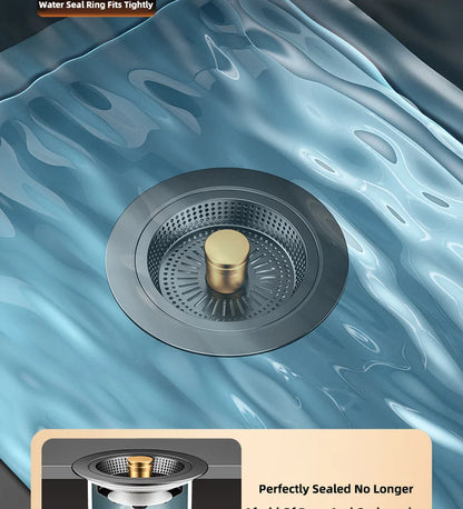 Universal Sink Strainer Stainless Steel Pop-Up Drain Plug
