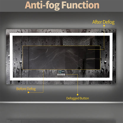 Xxl Bathroom Mirror Smart Led Vanity Mirror Wall