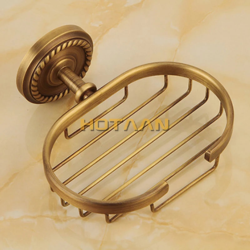 Solid Brass Bathroom Robe Hook Paper Holder Towel