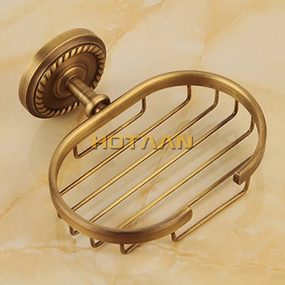 Solid Brass Bathroom Robe Hook Paper Holder Towel