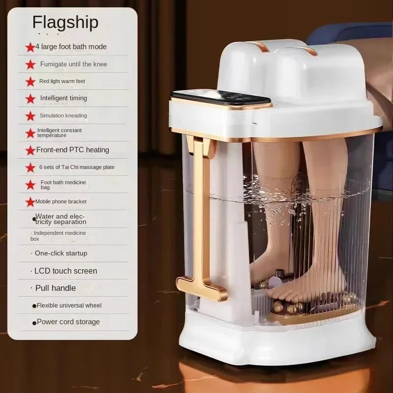 Foot Soaking Bucket Electric Massager Foot Wash Basin