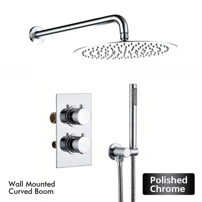 Bathroom Faucet Dial Way Brushed Gold Thermostat Shower