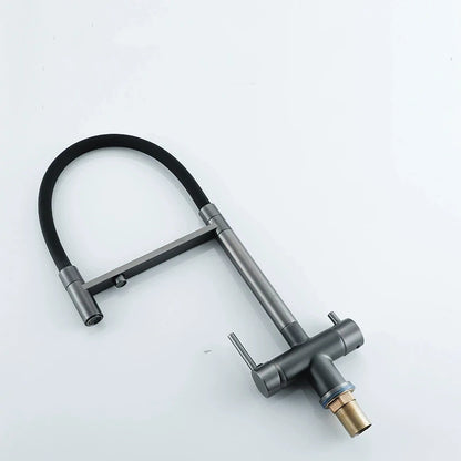 Zappo Grey 3-In-1 Faucet & Cold Mixer Tap