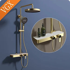 Vgx Thermostatic Shower System Gold Shower Luxury Bathroom