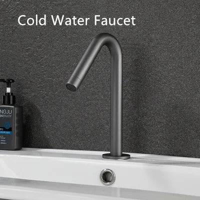 Tuqiu Smart Touch Bathrooomfaucet Gold Automatic Sensor Basin