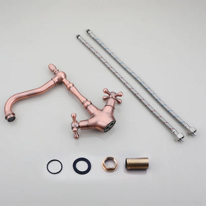 Kemaidi Golden Bathroom Basin Sink Faucet 360 Swivel