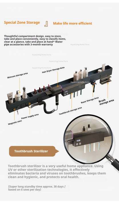 Modern Smart Bathroom Mirror Cabinet Wall-Mounted Vanity Mirror