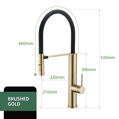 Faucet Gunmetal Flexible Pull Out Water Tap Nozzle