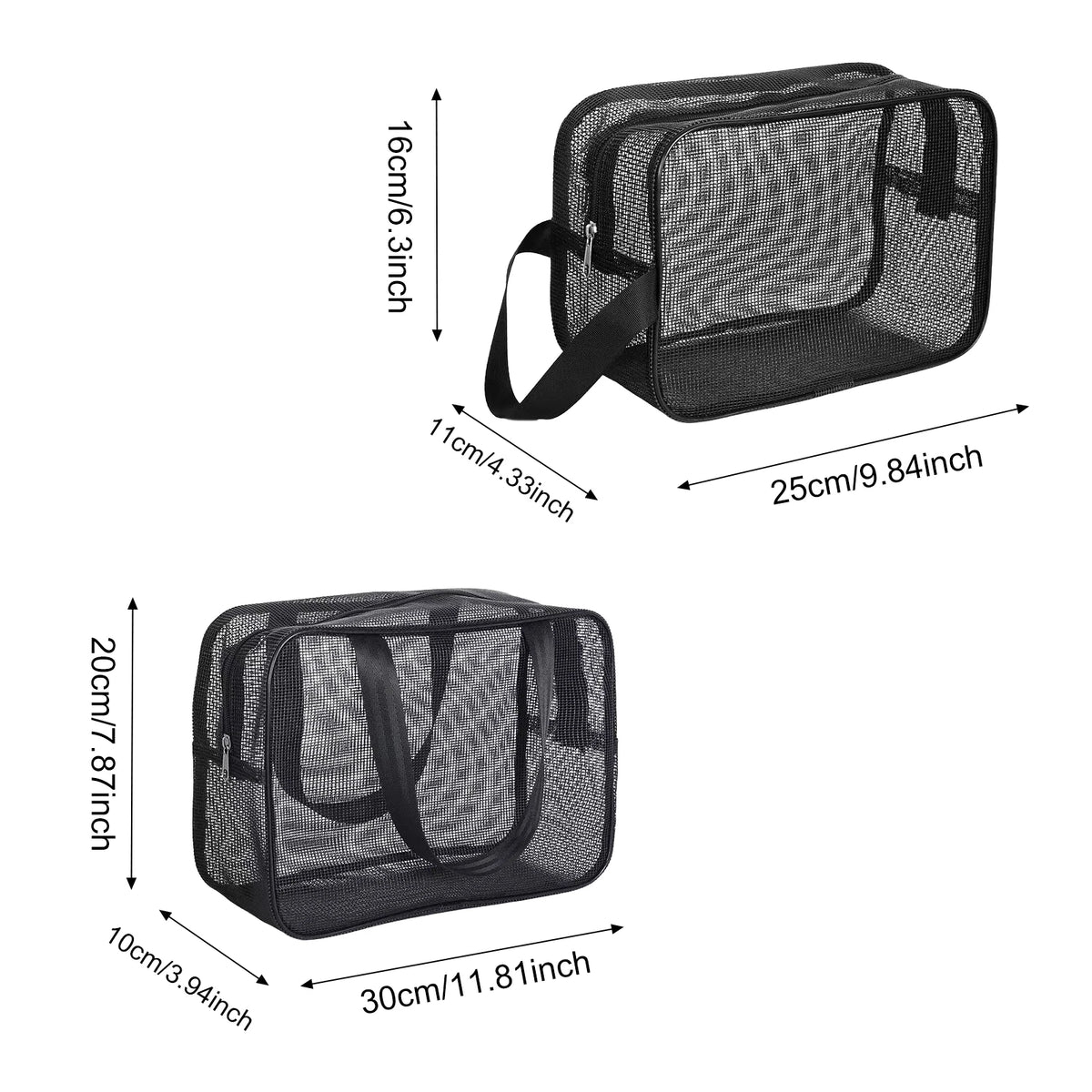 Mesh Shower Caddy Tote Bag Organizer Case Cosmetic