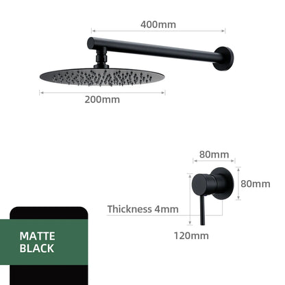 Bathroom Faucet Rose Gold Shower Wall Mounted 8/10/12