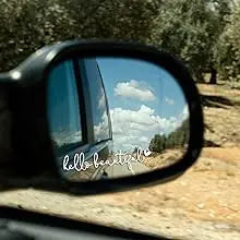 1pc Hello Beautiful Car Rearview Mirror Vinyl Decals