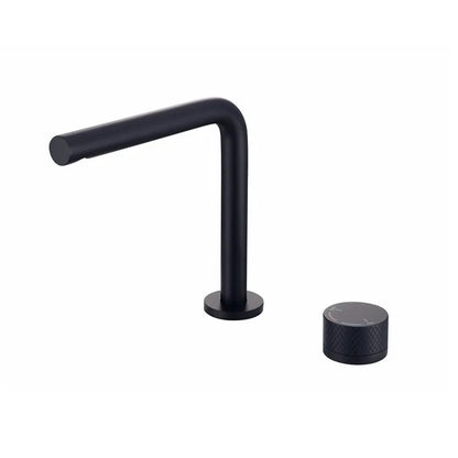 Brushed Gold Bathroom Faucet Two Holes Gun Grey