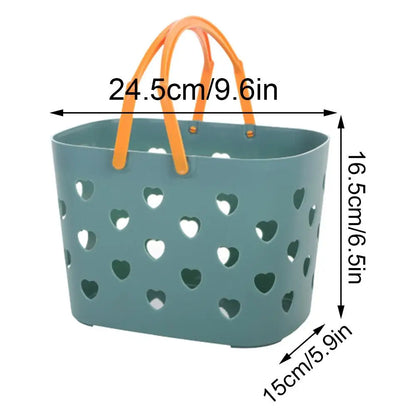 Shower Caddy Drainage Holes Plastic Bath Basket College