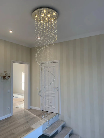 Modern Led Ceiling Chandeliers Light Fixture Staircase Luxury