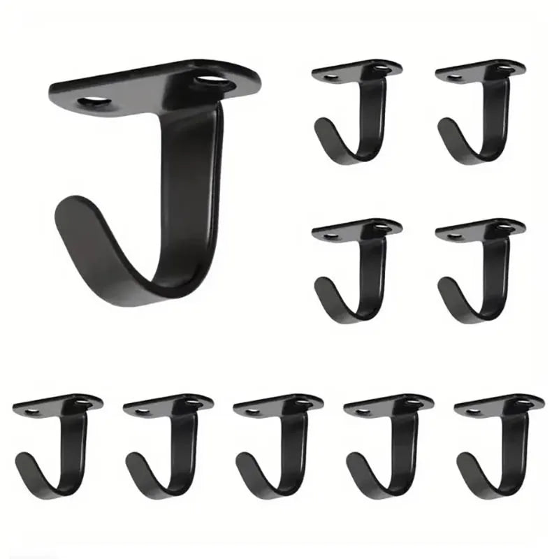 5pcs Bedroom Stainless Steel Screw Mounted Ceiling Hooks