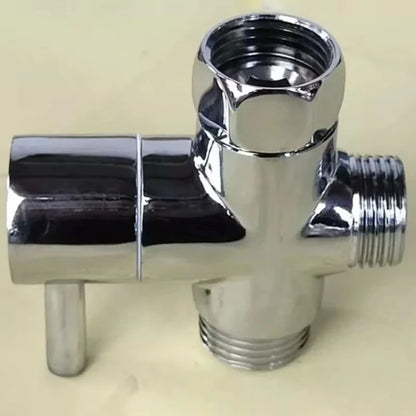 G1/2 Inch Three-Way Diverter Valve T-Type Adapter Converter