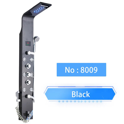 Shinesia Led Shower Panel Rainfall Bathroom Column Mixer