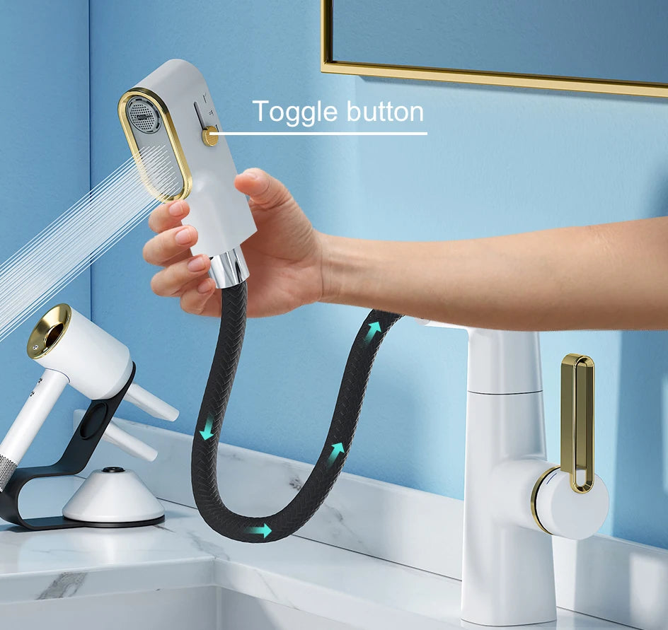 Vgx Bathroom Faucets Pull Out Basin Mixer Sink