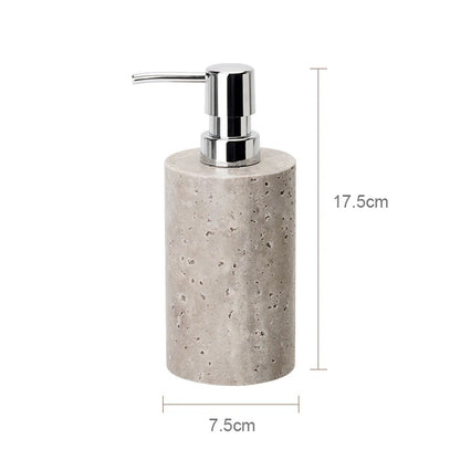 Travertino Grigio Bathroom Antique Natural Marble Soap Dispenser