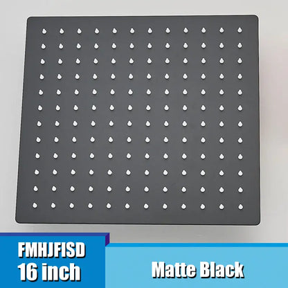 16 Inch Large Square Rain Shower Head Stainless