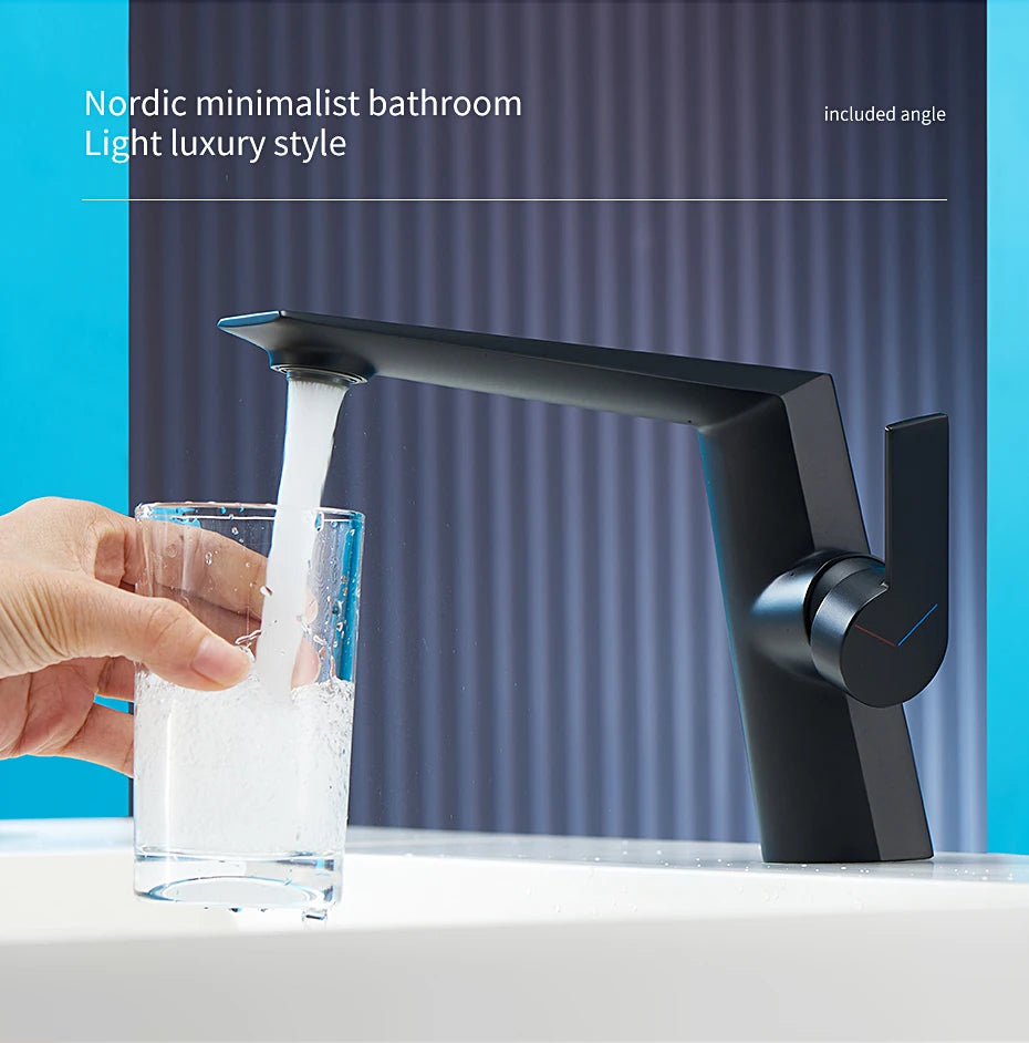 Basin Faucet Black Torneiras Bathroom Sink Faucet Handle