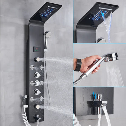 Bathroom Shower Panel Led Rainfall/Waterfall Shower Head